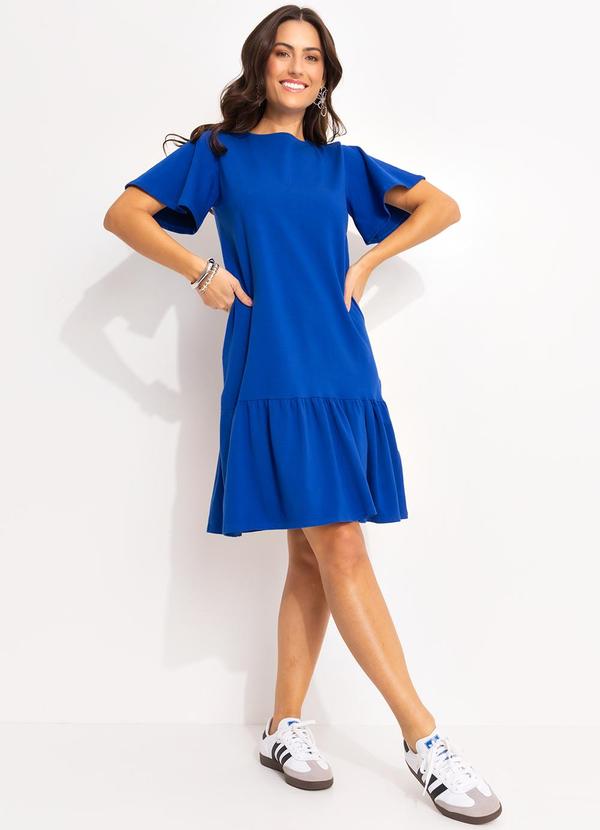 Quintess - Vestido Azul em Cotton 5