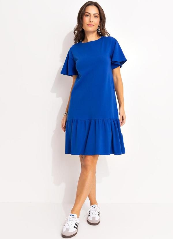 Quintess - Vestido Azul em Cotton 8
