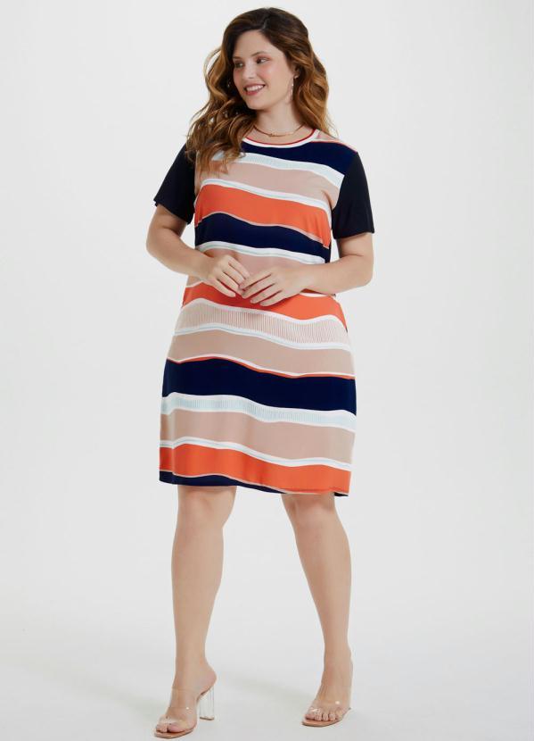 Lunender Mais Mulher - Vestido Crepe Visco Rayon Azul 3