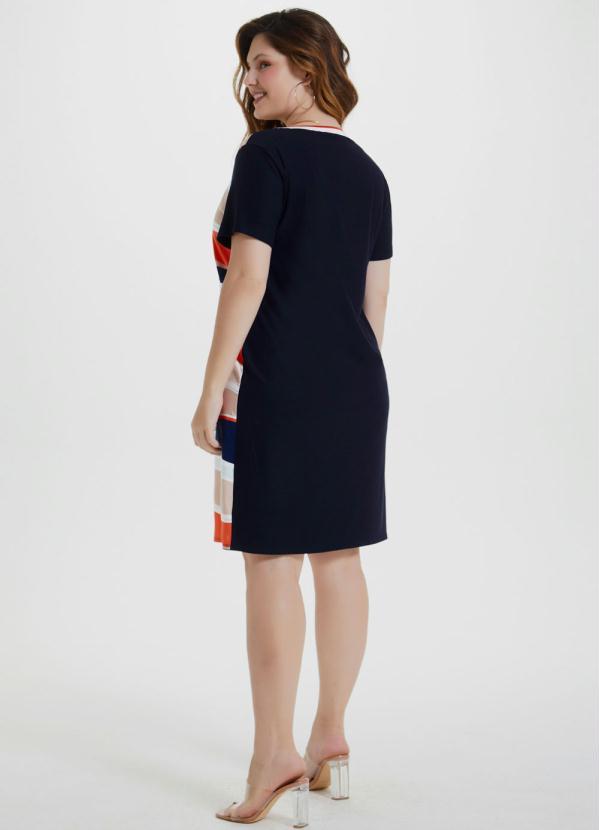 Lunender Mais Mulher - Vestido Crepe Visco Rayon Azul 4