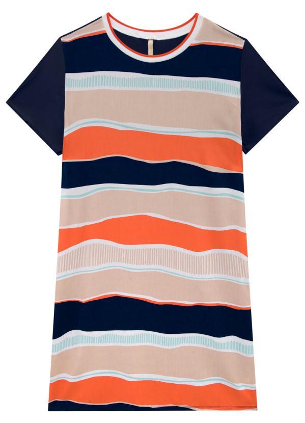 Lunender Mais Mulher - Vestido Crepe Visco Rayon Azul 5