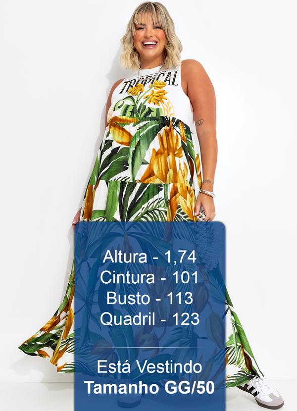 Farm - Vestido Cropped Banana Off White 13