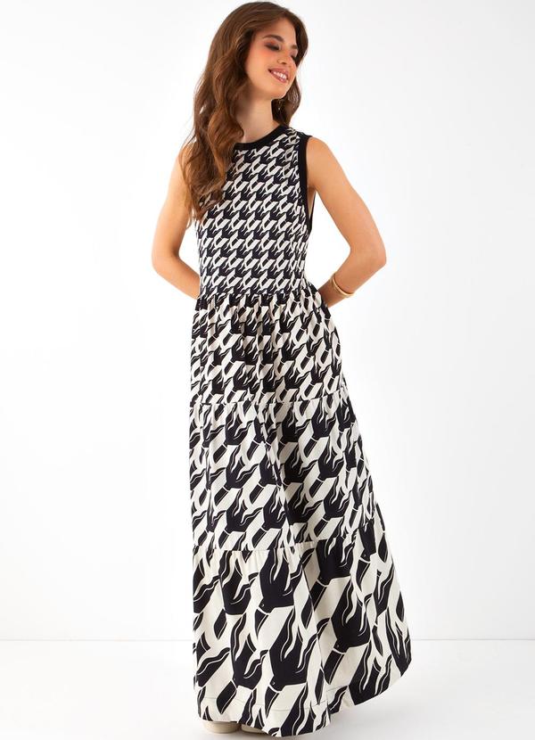 Farm - Vestido Cropped Pied Tucano Off White