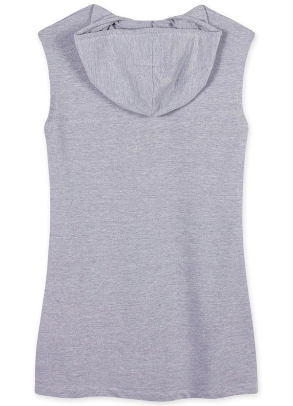 Pakalolo - Vestido Feminino com Capuz Moletom Cinza 5