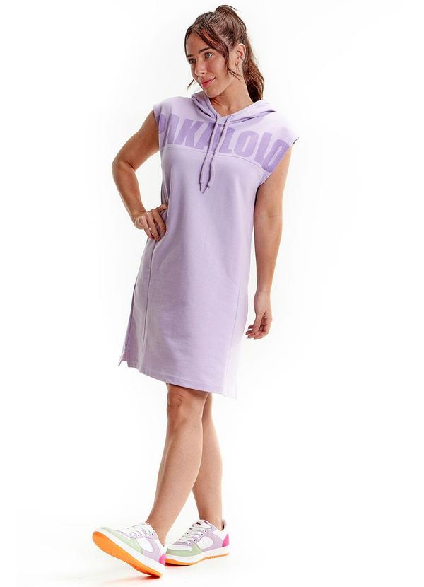 Pakalolo - Vestido Feminino com Capuz Moletom Lilás 2