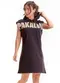 Pakalolo - Vestido Feminino com Capuz Moletom Preto - variação: Preto