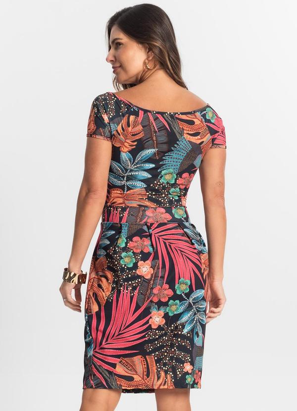 Rovitex - Vestido Feminino Curto em Liganete Preto 2