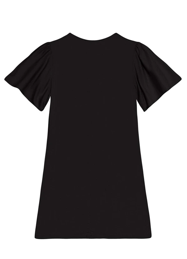 Essendi - Vestido Feminino em Viscose Sarjado Preto 5