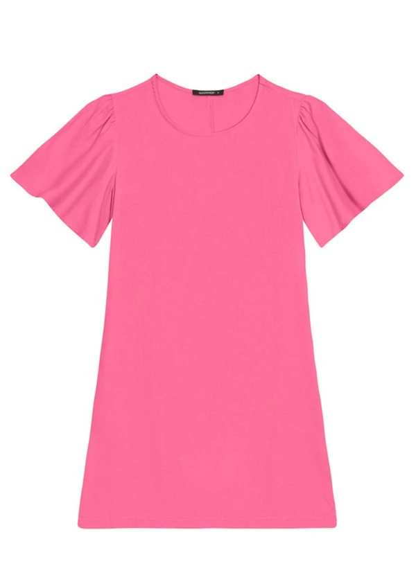 Essendi - Vestido Feminino em Viscose Sarjado Rosa 2