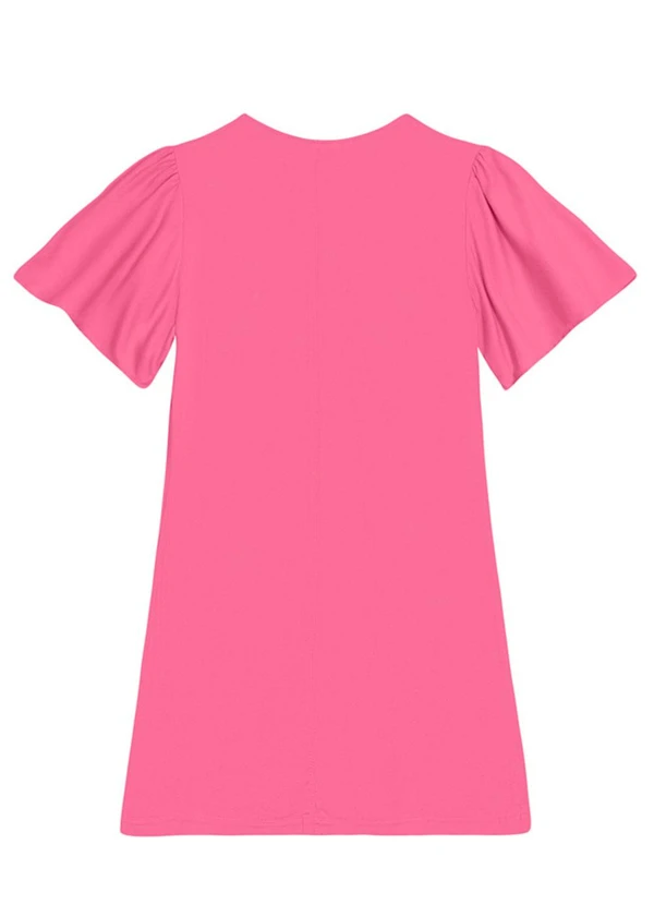 Essendi - Vestido Feminino em Viscose Sarjado Rosa 3
