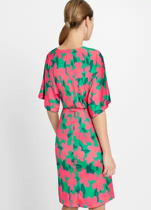 bonprix - Vestido Floral Grande em Malha Fria - BONPRIX