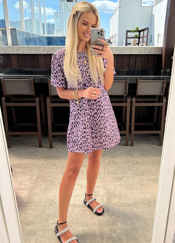 Amo Brand - Vestido Lindsay Manga Curta Lavanda 5