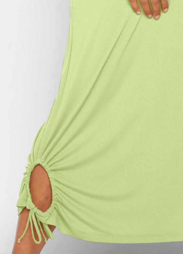 bonprix - Vestido Longuete Manga Curta Verde Lima 2