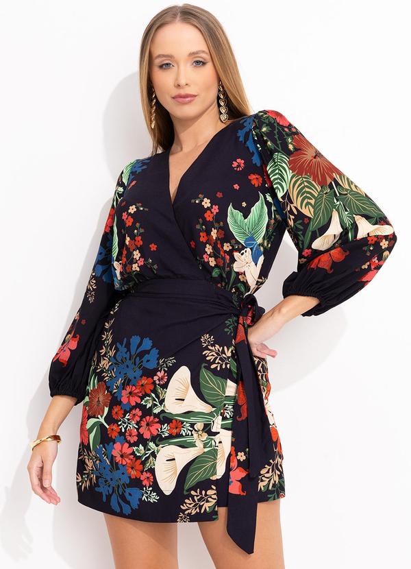 Farm - Vestido Manga Menina Bonita Preto 6