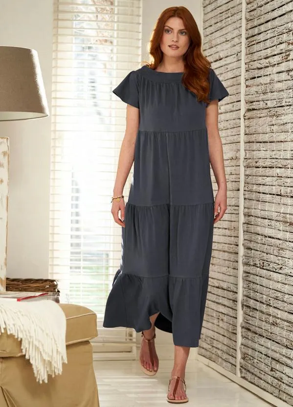 Vestido Ombro a Ombro Alongado Preto bonprix