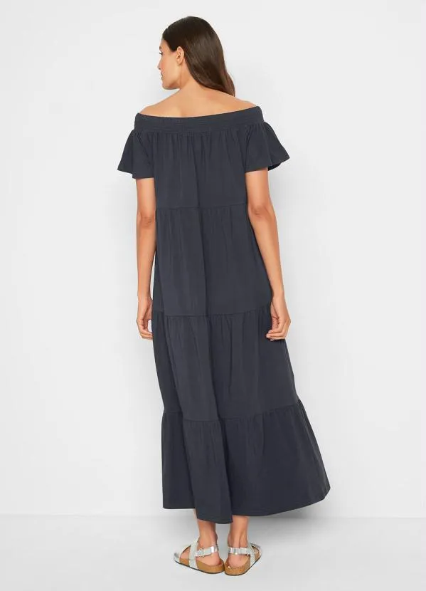 bonprix - Vestido Ombro a Ombro Alongado Preto 3