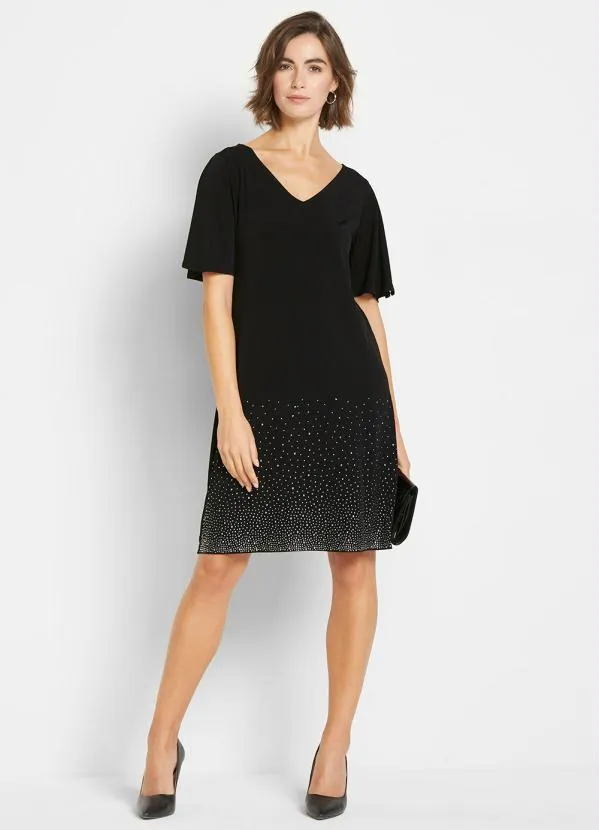 bonprix - Vestido Preto em Malha de Viscose 3