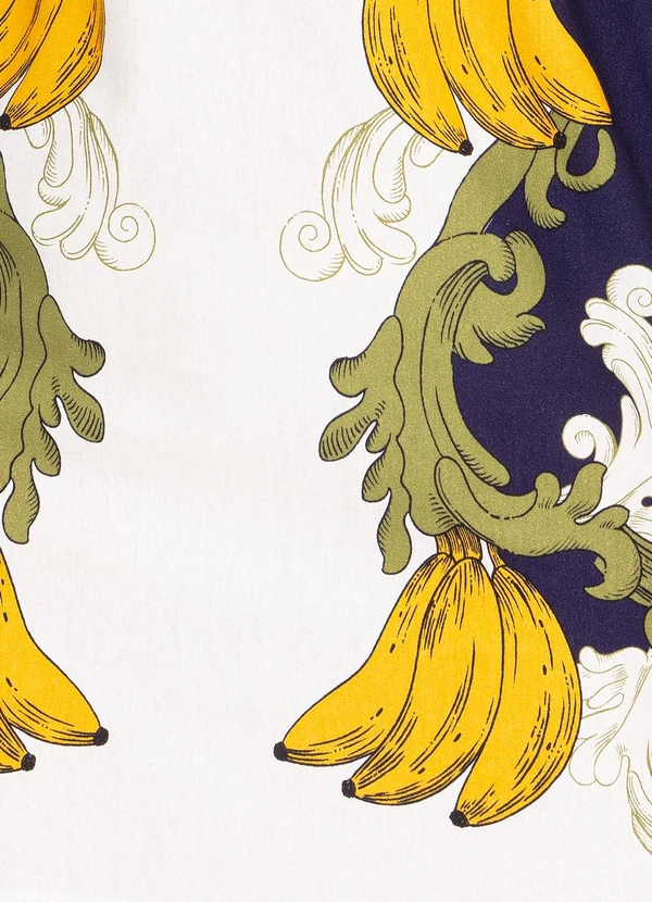 Farm - Vestido T-Shirt Big Banana Real Bege 8