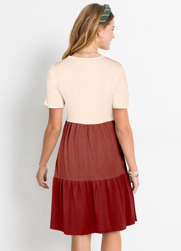 bonprix - Vestido Vermelho em Malha de Viscose 2