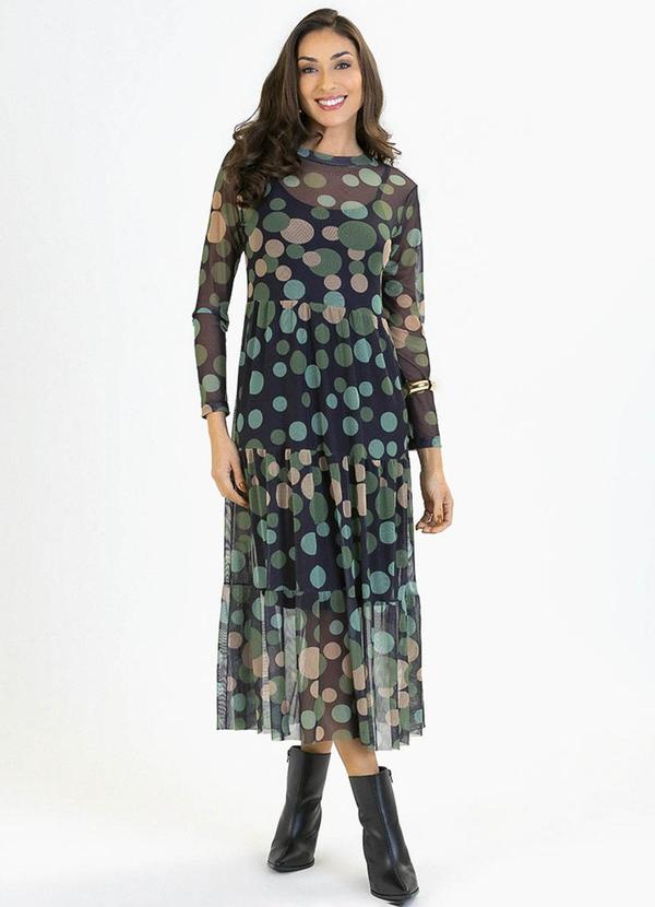 Soft Bonni - Vestido Adulto em Tule e Viscolycra Verde
