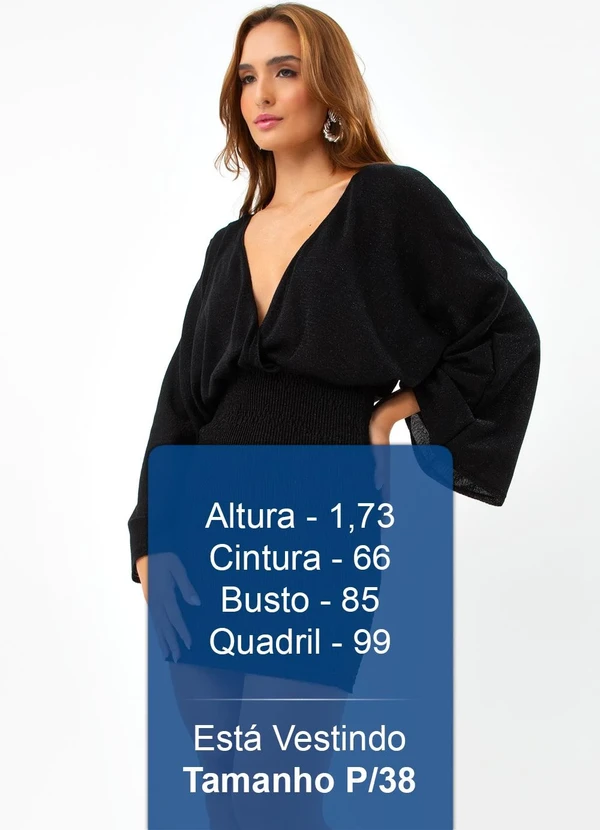 John John - Vestido Gaia Tricot Preto 5