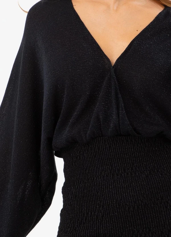 John John - Vestido Gaia Tricot Preto 7