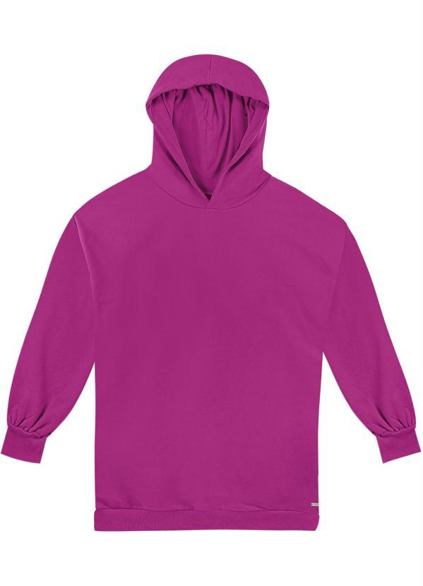 Enfim - Vestido Oversized Moletom Feminino Rosa