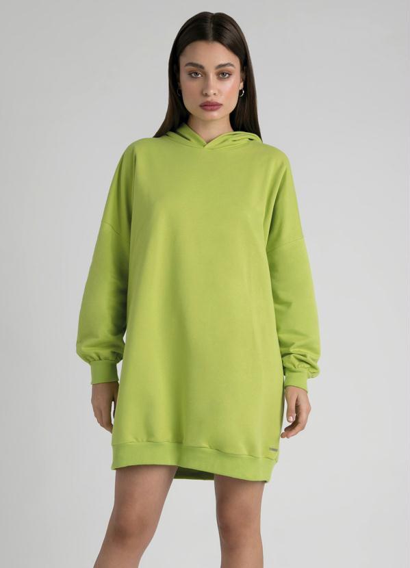 Enfim - Vestido Oversized Moletom Feminino Verde