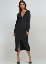 Vestido Preto em Malha Crepe