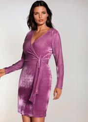 Vestido Roxo em Veludo