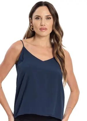 Endless - Blusa Crepe Feminina Azul - ENDLESS