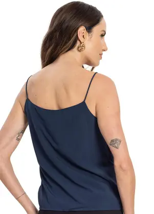 Endless - Blusa Crepe Feminina Azul - ENDLESS