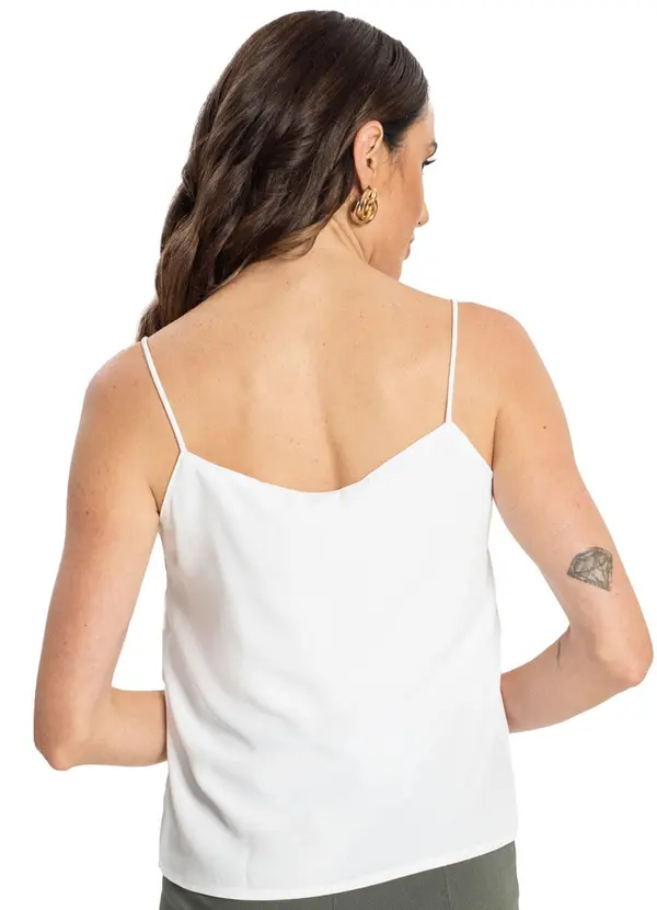 Endless - Blusa Crepe Feminina Branco 2