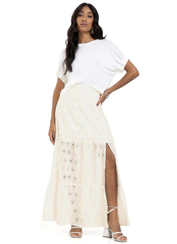 Endless - Saia Laise Feminina Bege 3