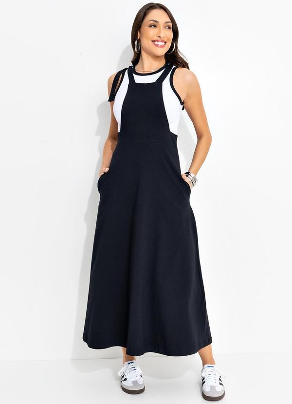 Bimini - Salopete Preto em Cotton