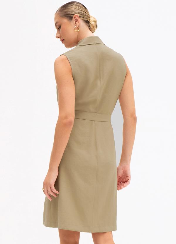 Principessa - Trench Coat sem Mangas em Viscose Bege Filomena 2