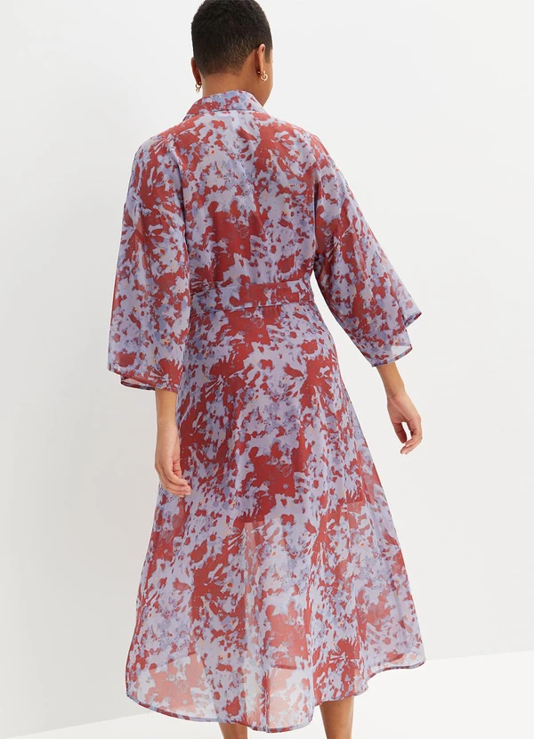 bonprix - Vestido Abstrato em Chiffon 2