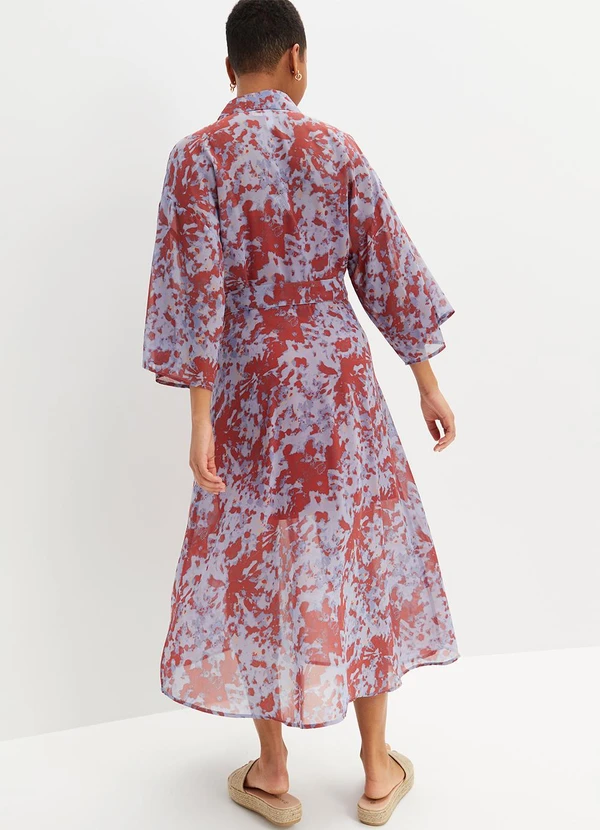 bonprix - Vestido Abstrato em Chiffon 4