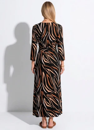 Quintess - Vestido Acqua Terroso em Malha de Viscose - QUINTESS
