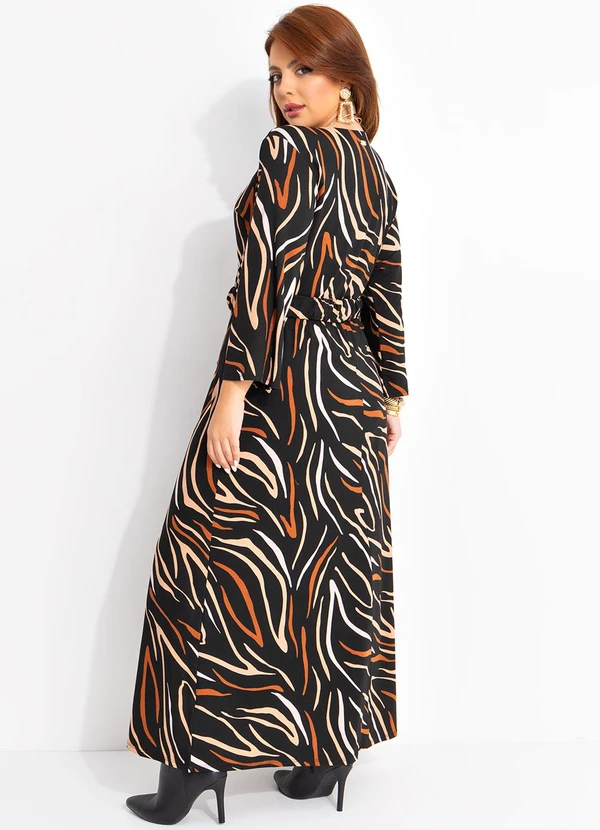 Quintess - Vestido Acqua Terroso em Malha de Viscose 10