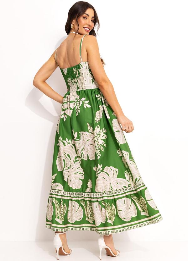 Farm - Vestido Alça de Renda Verde 2