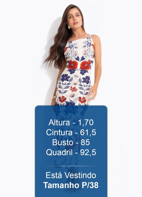 Farm - Vestido Alça Floral Lina Bege 4