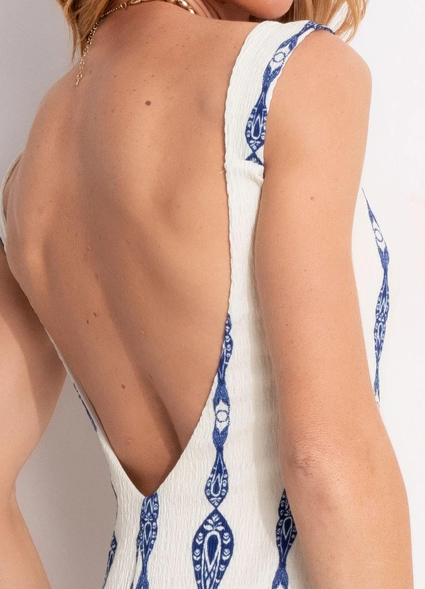 Farm - Vestido Alça Mar de Estrelas Off White 5