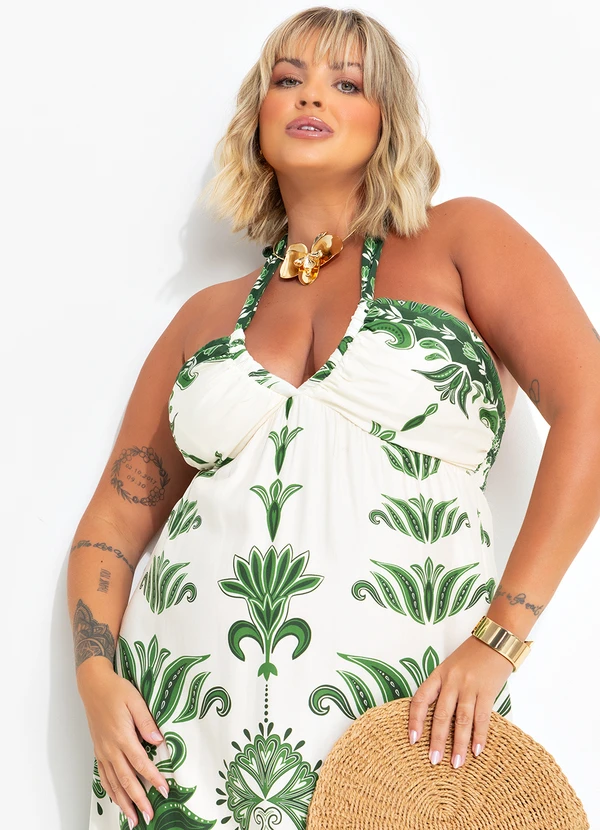 Farm - Vestido Alça Sevilha Verde 10