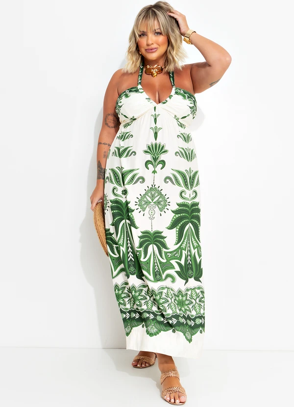 Farm - Vestido Alça Sevilha Verde 7