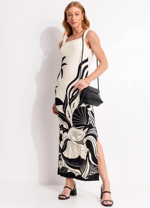 Farm - Vestido Alças Festa de Mar Bege - FARM