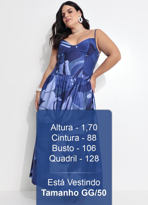 Farm - Vestido Alcinhas Aquarela Floral Azul 12