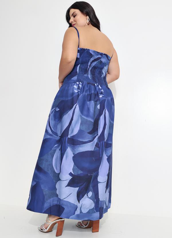 Farm - Vestido Alcinhas Aquarela Floral Azul 3