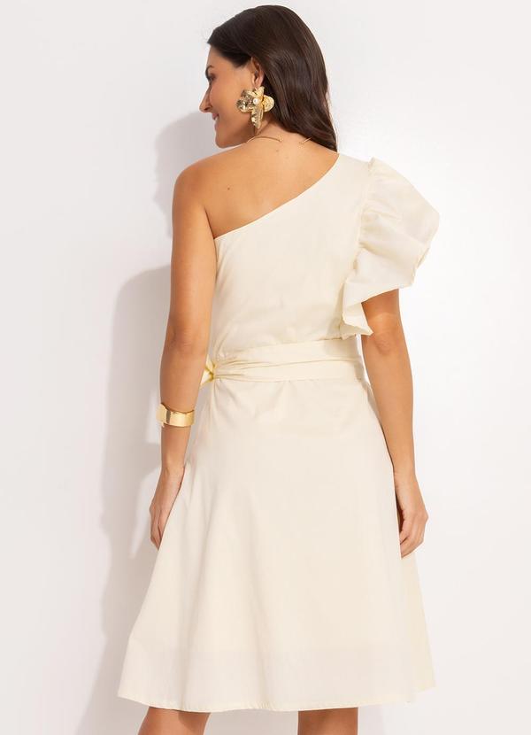 Quintess - Vestido Amarelo Pó em Tricoline 7