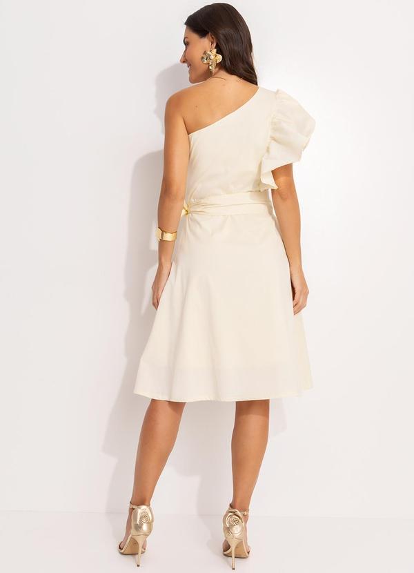 Quintess - Vestido Amarelo Pó em Tricoline 5